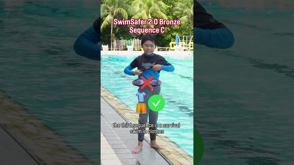 Still from the SportSG SwimSafer 2.0 Stage 4 Bronze demonstration video