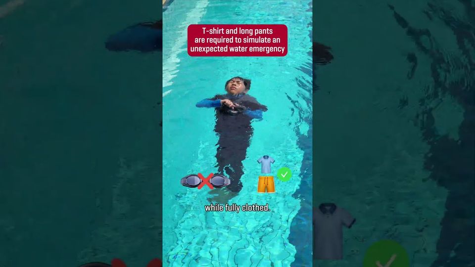 Still from the SportSG SwimSafer 2.0 Stage 6 Gold demonstration video
