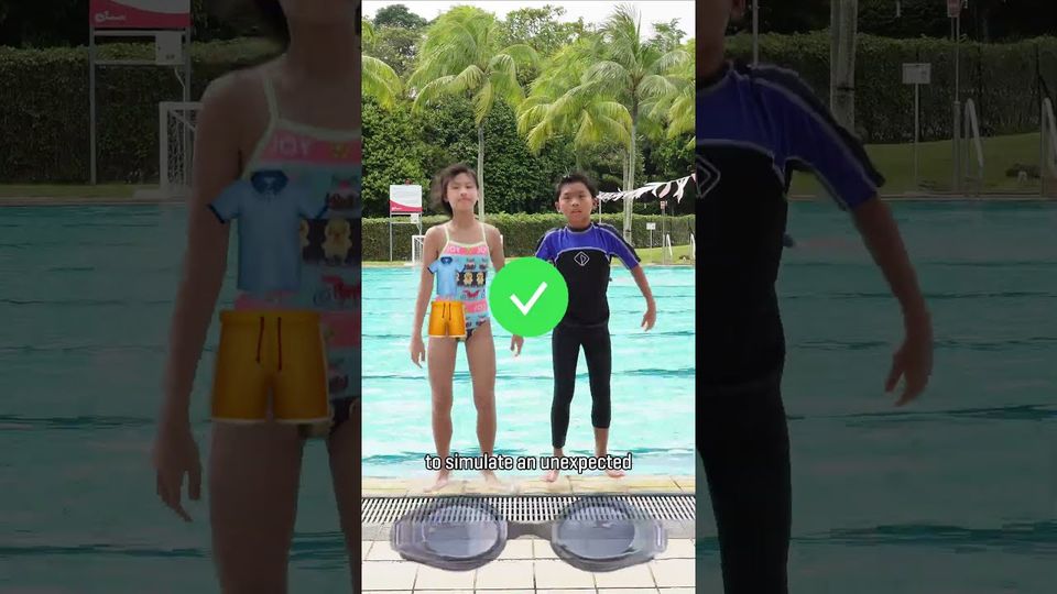 Still from the SportSG SwimSafer 2.0 Stage 5 Silver demonstration video